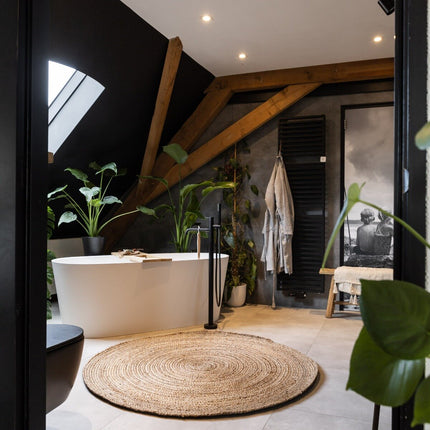 Rond vloerkleed Jute Naturel