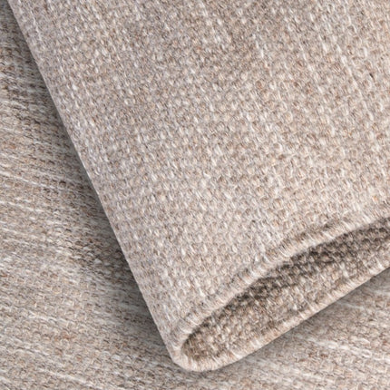 Lopers - Elle Decoration Delhi wollen loper Pradesh Linnenwit - Vloerkledenloods