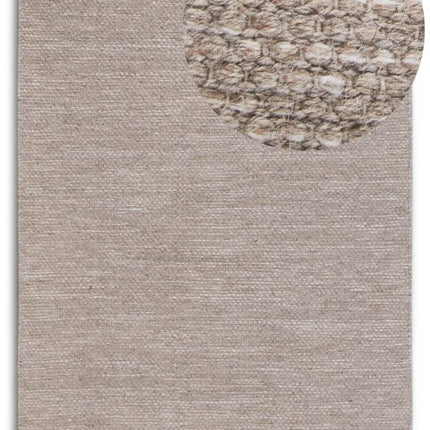 Lopers - Elle Decoration Delhi wollen loper Pradesh Linnenwit - Vloerkledenloods