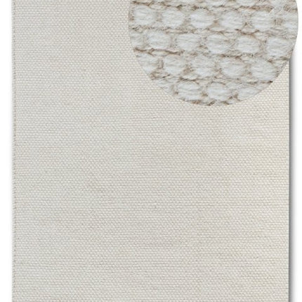 Lopers - Elle Decoration Delhi wollen loper Pradesh Naturel/Wit - Vloerkledenloods