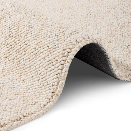 Lopers - Elle Decoration Rocco loper in wol-look Rocco Crème - Vloerkledenloods