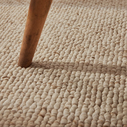 Lopers - Elle Decoration Rocco loper in wol-look Rocco Crème - Vloerkledenloods