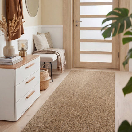 Lopers - Elle Decoration Rocco loper in wol-look Rocco/Karamel - Vloerkledenloods
