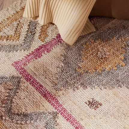Lopers - Elle Decoration Roya Afghaans kelim loper Imani Crème/Multicolor - Vloerkledenloods