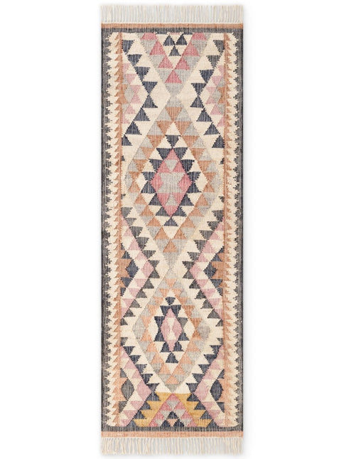 Lopers - Elle Decoration Roya Afghaans kelim loper Parsa Crème/Multicolor - Vloerkledenloods