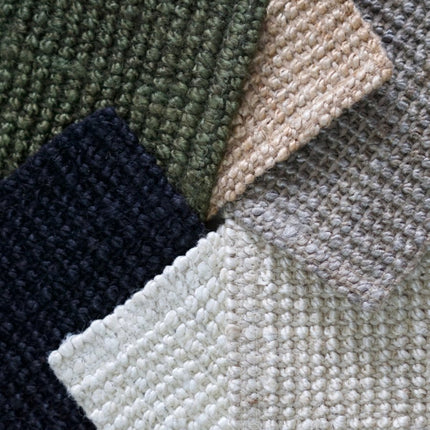 Lopers - Hanse Home bouclé juten loper Jaipur Junglegroen - Vloerkledenloods