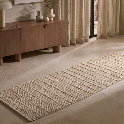 Lopers - Ted Baker Camden wollen loper Parker Beige - Vloerkledenloods