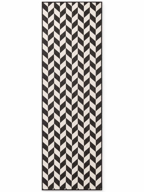 Lopers - Ted Baker Haringey buitenloper Terrick Zwart/Wit - Vloerkledenloods