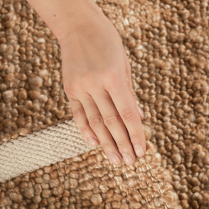 Lopers - Ted Baker Notting Hill zacht bouclé kortpolig loper Portobello Beige - Vloerkledenloods