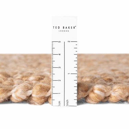 Lopers - Ted Baker Notting Hill zacht bouclé kortpolig loper Portobello Beige - Vloerkledenloods