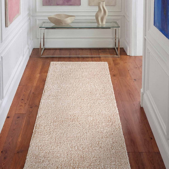Lopers - Ted Baker Notting Hill zacht bouclé kortpolig loper Portobello Crème Beige - Vloerkledenloods