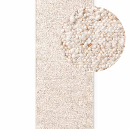 Lopers - Ted Baker Notting Hill zacht bouclé kortpolig loper Portobello Crème Beige - Vloerkledenloods