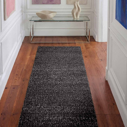 Lopers - Ted Baker Notting Hill zacht bouclé kortpolig loper Portobello Donkergrijs - Vloerkledenloods