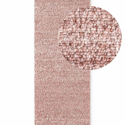 Lopers - Ted Baker Notting Hill zacht bouclé kortpolig loper Portobello Roestroze - Vloerkledenloods