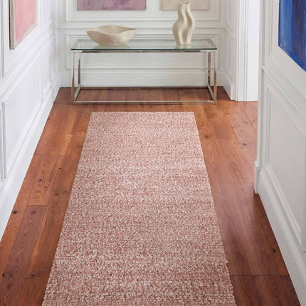 Lopers - Ted Baker Notting Hill zacht bouclé kortpolig loper Portobello Roestroze - Vloerkledenloods