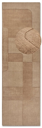 Lopers - Villeroy & Boch 1906 wollen loper Charlotte Beige - Vloerkledenloods