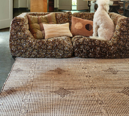 HKliving rustic jute vloerkleed 200x200cm