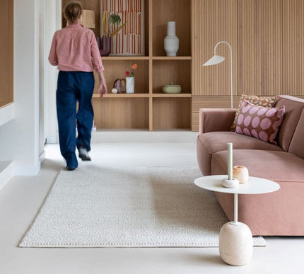 Maatwerk Vloerkleden - Ensuite By Brinker wollen vloerkleed Boola Cloud White 815 - Vloerkledenloods