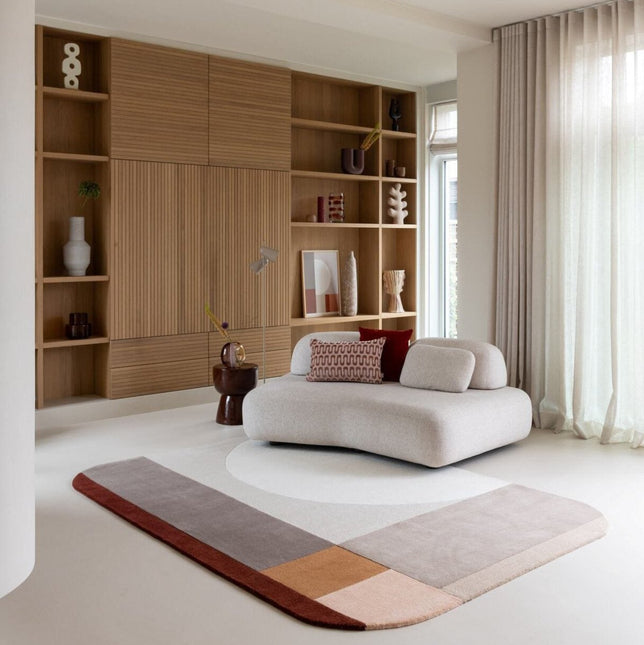 Maatwerk Vloerkleden - Ensuite By Brinker wollen vloerkleed Lio Terra 680 - Vloerkledenloods