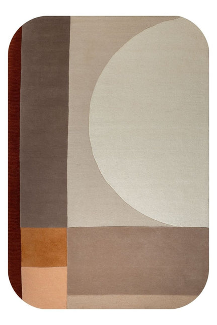 Maatwerk Vloerkleden - Ensuite By Brinker wollen vloerkleed Lio Terra 680 - Vloerkledenloods