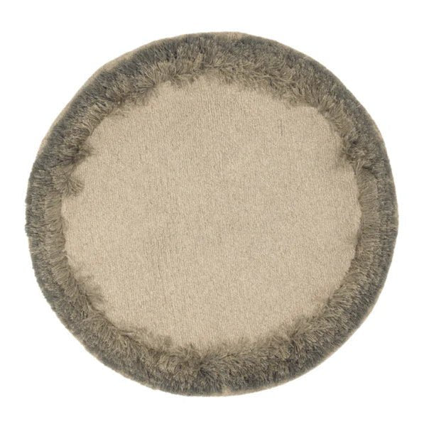 Maatwerk Vloerkleden - Rond modern vloerkleed Ombre Beige Grey 14 - Karpi - Vloerkledenloods