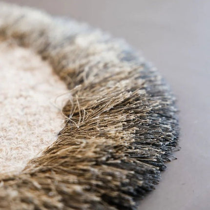 Maatwerk Vloerkleden - Rond modern vloerkleed Ombre Beige Grey 14 - Karpi - Vloerkledenloods