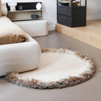 Maatwerk Vloerkleden - Rond modern vloerkleed Ombre Sand Camel 12 - Karpi - Vloerkledenloods