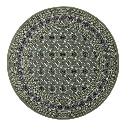 Rond Vintage Vloerkleed Rond Marad Groen Interieur05