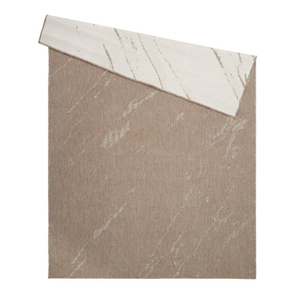 Buitenkleed Marble - Naturel/wit - dubbelzijdig - EVA Interior