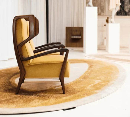 Mart Visser vloerkleed Brush Ovale ocker brown 69 - Vloerkledenloods
