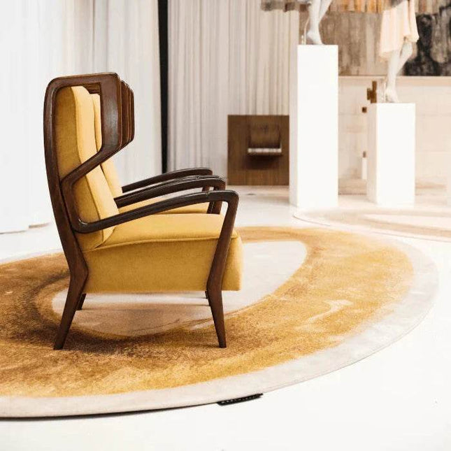 Mart Visser vloerkleed Brush Ovale ocker brown 69 - Vloerkledenloods
