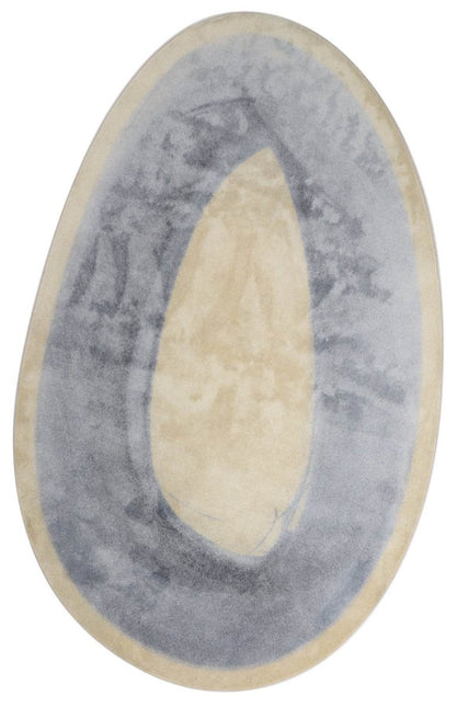 Mart Visser vloerkleed Brush Ovale petrol grey 32 - Vloerkledenloods