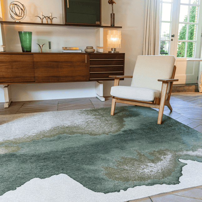 Meditation Lagoon Collection Palm green 9331 - Louis de Poortere - Vloerkledenloods