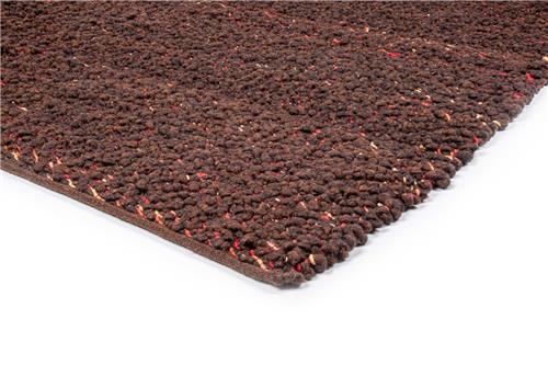 Wollen vloerkleed Modena bruin antraciet 522 Brinker Carpet