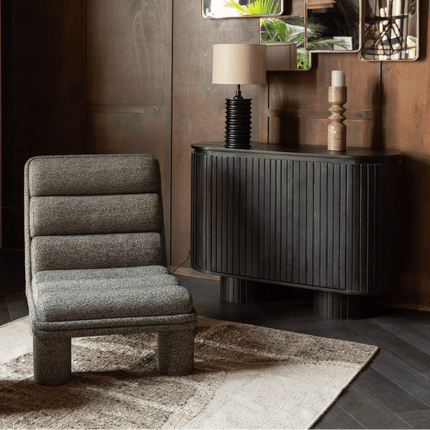 Moderne vloerkleden - Dutchbone vloerkleed Briton Beige - Vloerkledenloods