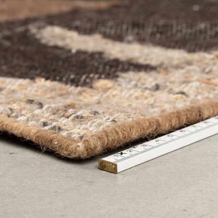 Moderne vloerkleden - Dutchbone vloerkleed Briton Brown - Vloerkledenloods