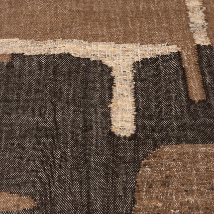 Moderne vloerkleden - Dutchbone vloerkleed Briton Brown - Vloerkledenloods