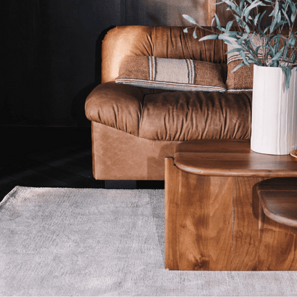 Moderne vloerkleden - Dutchbone vloerkleed Maryland Beige - Vloerkledenloods