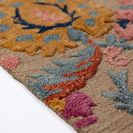 Moderne vloerkleden - Flair Rugs vloerkleed Amira Floral Wool Multi - Vloerkledenloods