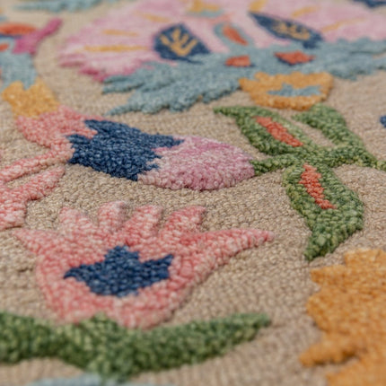 Moderne vloerkleden - Flair Rugs vloerkleed Amira Floral Wool Multi - Vloerkledenloods