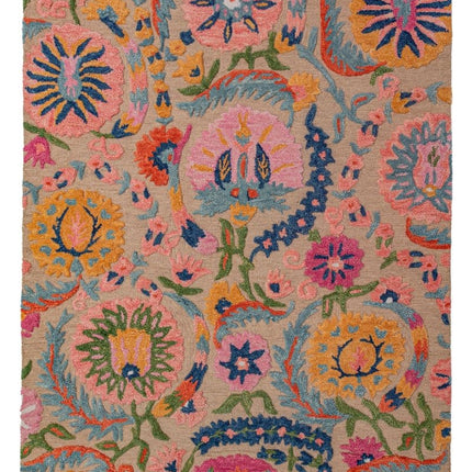 Moderne vloerkleden - Flair Rugs vloerkleed Amira Floral Wool Multi - Vloerkledenloods