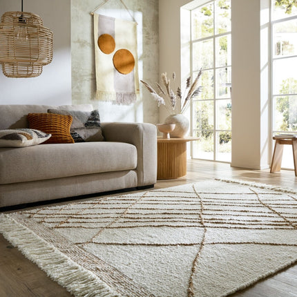 Moderne vloerkleden - Flair Rugs vloerkleed Astera Beige Naturel - Vloerkledenloods
