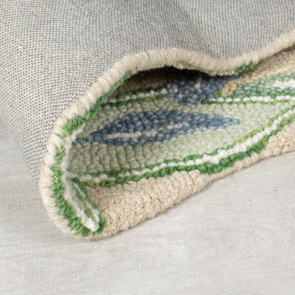 Moderne vloerkleden - Flair Rugs vloerkleed Bryony Shaped Floral Groen - Vloerkledenloods