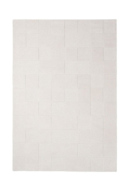 Moderne vloerkleden - Flair Rugs vloerkleed Checkerboard Ivoor - Vloerkledenloods