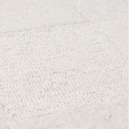 Moderne vloerkleden - Flair Rugs vloerkleed Checkerboard Ivoor - Vloerkledenloods