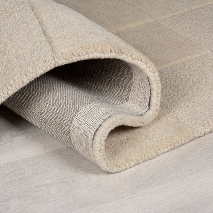 Moderne vloerkleden - Flair Rugs vloerkleed Checkerboard Naturel - Vloerkledenloods