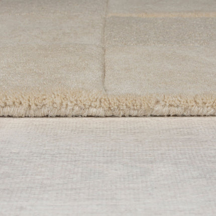 Moderne vloerkleden - Flair Rugs vloerkleed Checkerboard Naturel - Vloerkledenloods