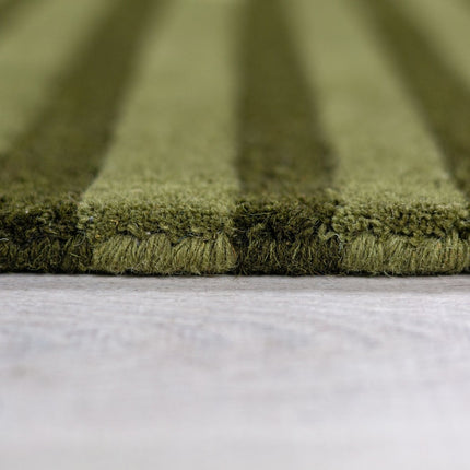 Moderne vloerkleden - Flair Rugs vloerkleed Conway Retro Shaped Olijf - Vloerkledenloods