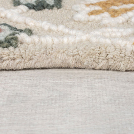 Moderne vloerkleden - Flair Rugs vloerkleed Daphne Shaped Floral Roze - Vloerkledenloods