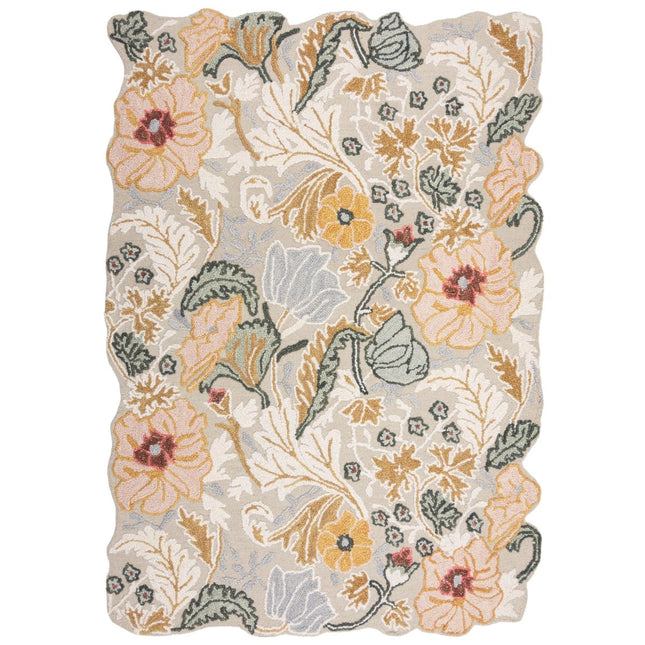 Moderne vloerkleden - Flair Rugs vloerkleed Daphne Shaped Floral Roze - Vloerkledenloods